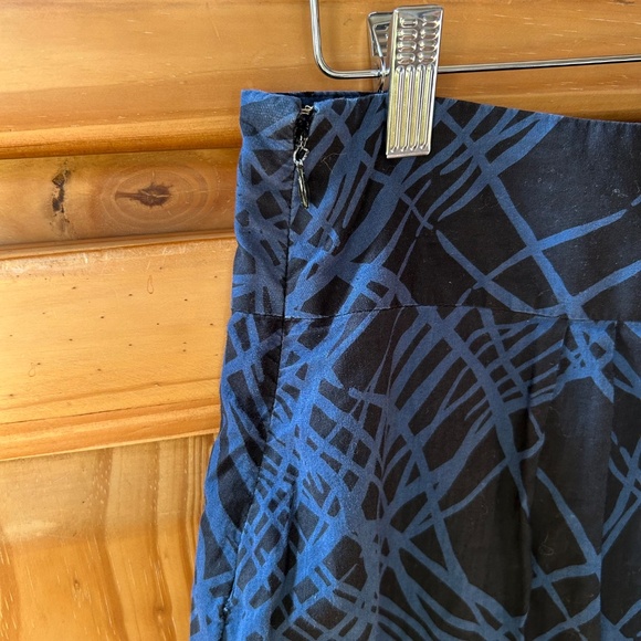 Mossimo Skirt 100% Cotton Mini Blue and Black Women's Size 4 - Picture 3 of 6